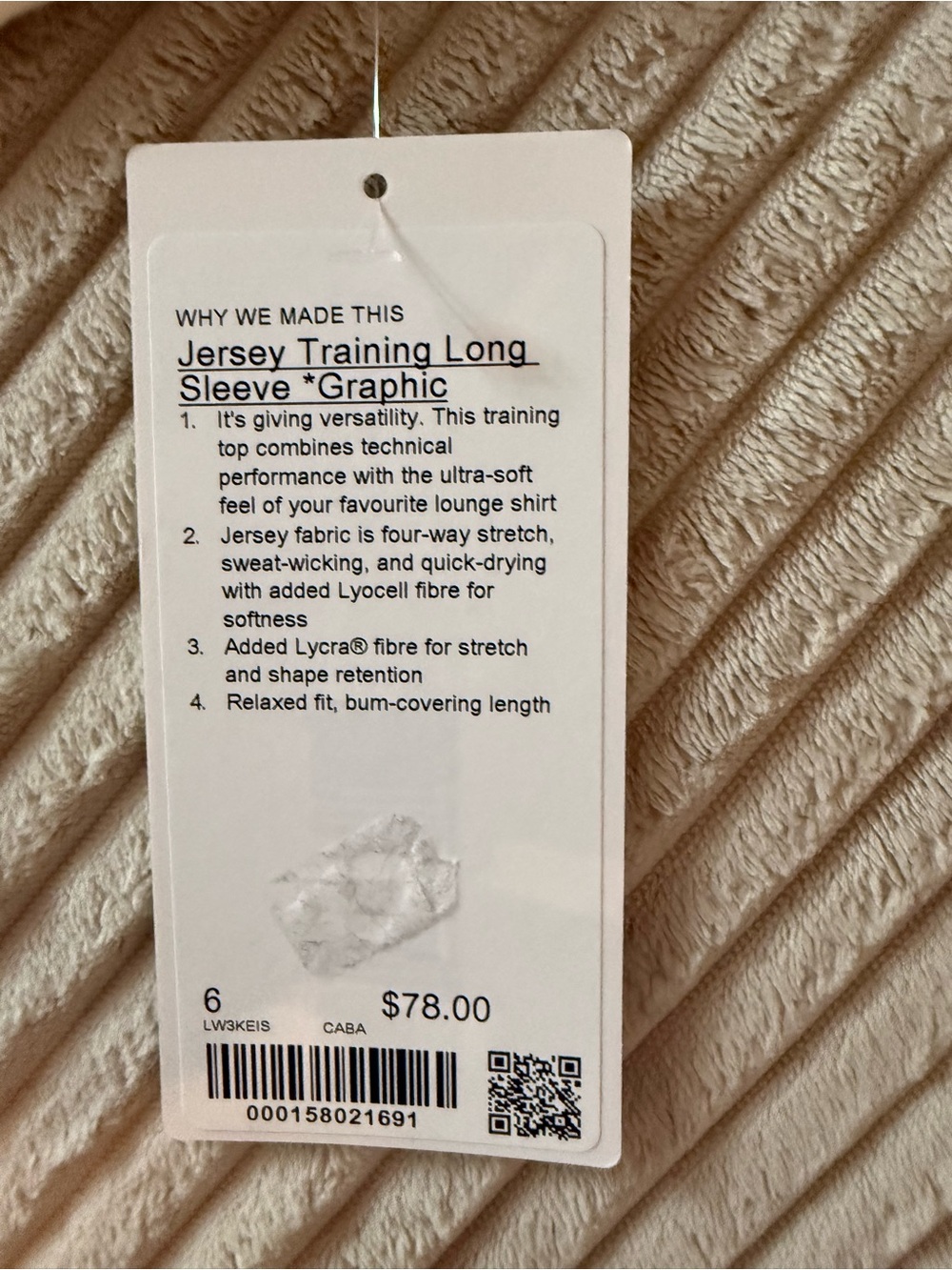 Lululemon Jersey Training Long Sleeve - Picture 3 of 3